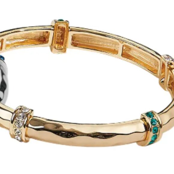 Park Lane Gold and Green Bracelet - Picture 3 of 5